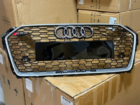 Dmb Audi A5 Rs5 Ön Panjur Gri Çerceve Piano Black 2017-2019 Arası Uyumlu ürün görseli 1