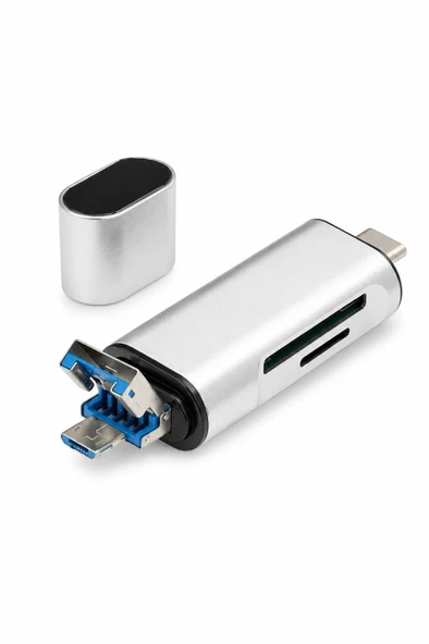 HADRON HDX7053 KART OKUYUCU Type-C OTG | microSD + - Resim 2