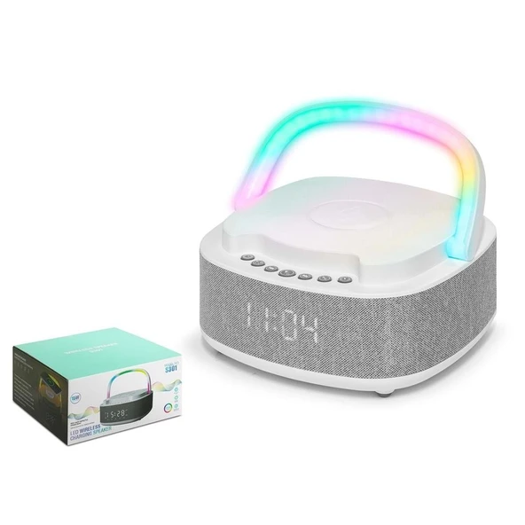 Hadron S301 Bluetooth Speaker Rgb Beyaz ürün görseli 1