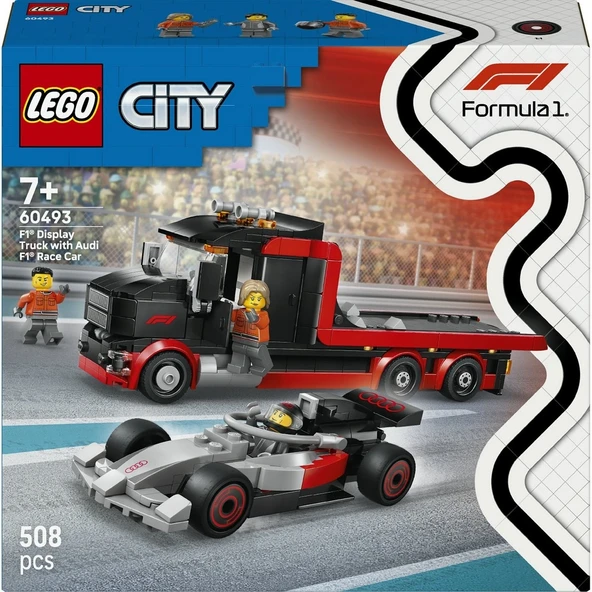 LEGO City Audi F1 Yarış Arabalı F1 Sergileme Kamyonu 60493 ürün görseli 1