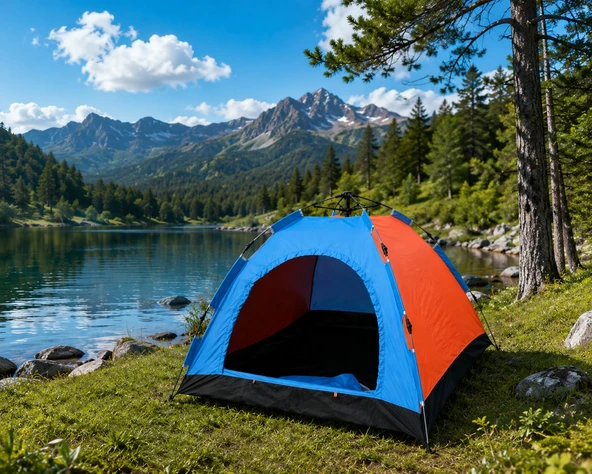 Maxi Life 6 Kişilik Tam Otomatik Kamp Çadırı – Hızlı Kurulumlu Geniş Aile Çadırı 250x220x165 cm ürün görseli 1