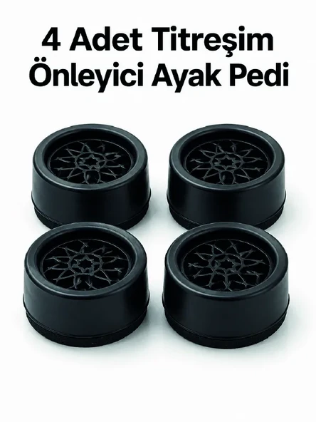 4'lü Set Çamaşır Makinesi Titreşim Önleyici Ped ürün görseli 1