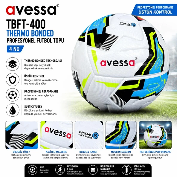 Avessa Tbft-400 Thermo Bonded Prof. Futbol Topu No4 ürün görseli 1