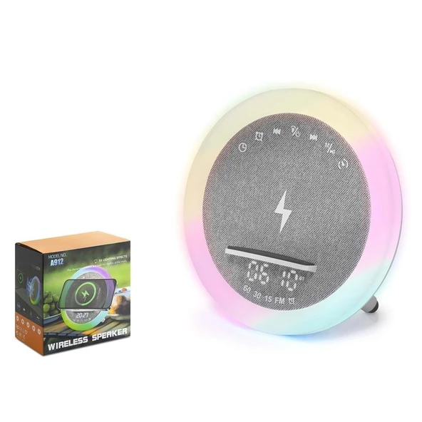 Hadron A912 Bluetooth Speaker Led Beyaz ürün görseli 1