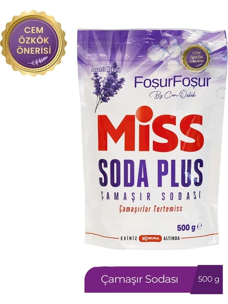 Miss 500 gr Soda Plus Lavanta Toz Çamaşır Deterjanı Doğal Koku ile Leke Çıkarma Gücü ürün görseli 1