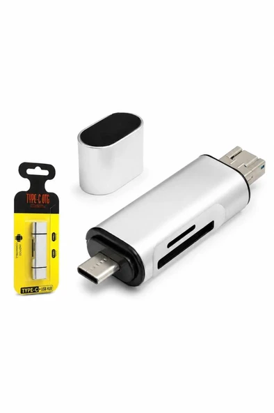 HADRON HDX7053 KART OKUYUCU Type-C OTG | microSD + ürün görseli 1