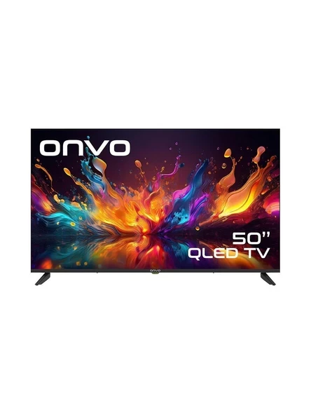 Onvo 50OVF9001UQ 4K Ultra HD 50" 127 Ekran Uydu Alıcılı Google Smart QLED TV ürün görseli 1
