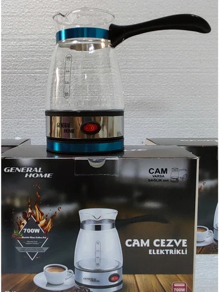 General Home Cz-47 Elektrikli Cam Cezve, Cam Türk Kahve Makinesi ürün görseli 1