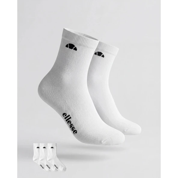 Ellesse 6SM9019-OF 3'lü Kısa Konç Spor Çorap Erkek - Beyaz ürün görseli 1
