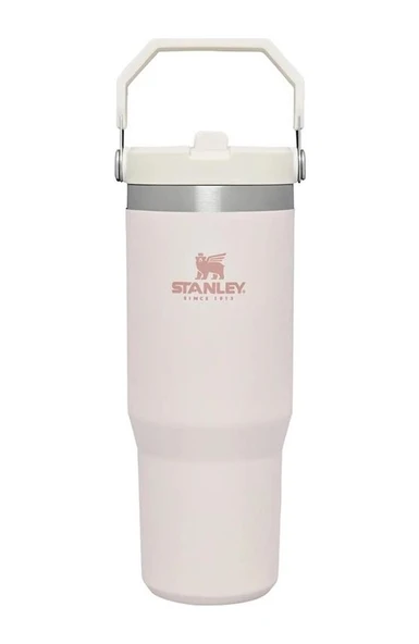 Stanley The Iceflow Flip Straw Pipetli Termos Bardak 0.89 L - Açık Pembe ürün görseli 1