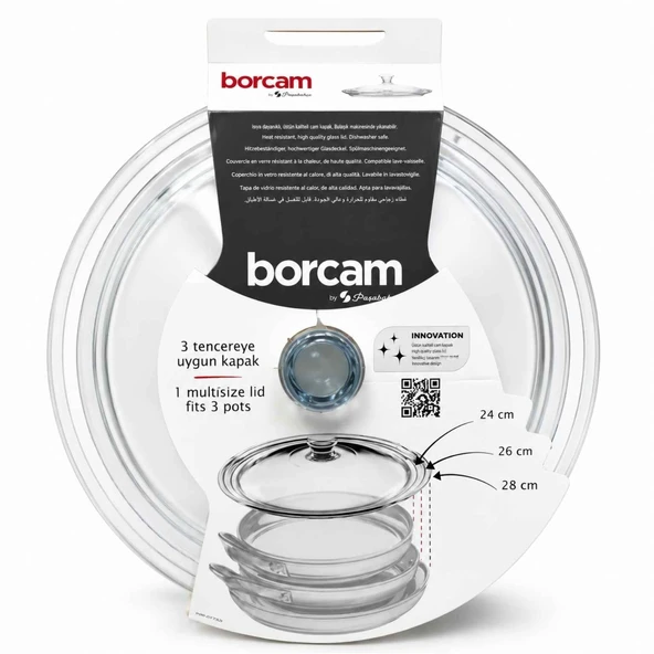PASABAHCE TENCERE KAPAK BORCAM 590280KA ürün görseli 1