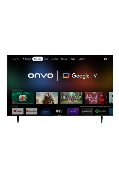 ONVO Ov55VF9250UQ  Google Tv Lisanslı'' Frameless Ultra Hd ürün görseli 1