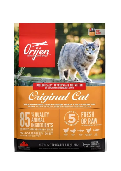 Orijen Original Cat Yavru ve Yetişkin Kedi Maması 5.4 Kg ürün görseli 1