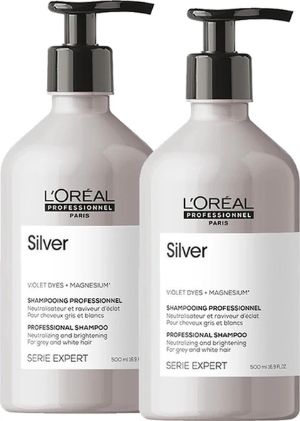 L'Oréal Professionnel Serie Expert Silver Şampuan 2 x 500 ML ürün görseli 1