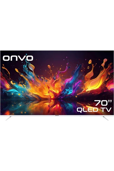 ONVO 70OVF9001UQ  70 inç 178 Ekran Uydu Alıcılı 4K Ultra HD Google Smart QLED TV ürün görseli 1