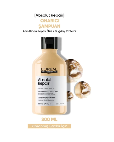 Serie Expert Absolut Repair Yıpranmış Saçlar Için Onarıcı Şampuan 300ml ürün görseli 1