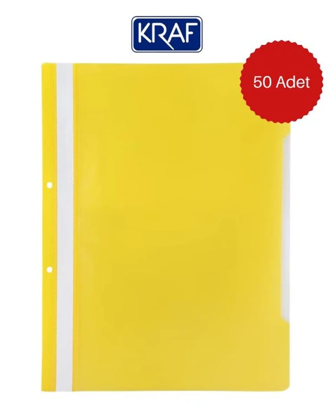 Kraf Telli Dosya Sarı 50li Paket - Resim 2