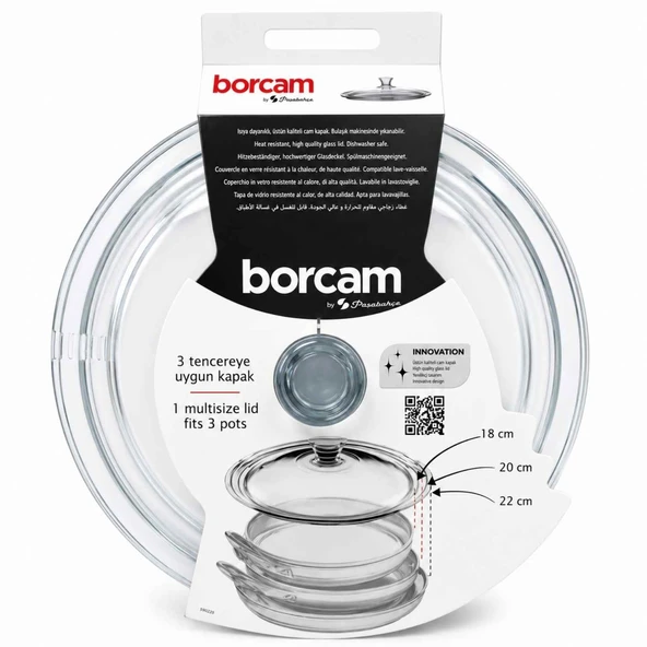 PASABAHCE TENCERE KAPAK BORCAM 590220KA ürün görseli 1