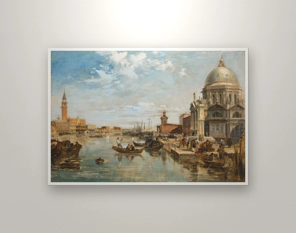 Venedik Manzarası: Grand Canal, Edward Pritchett Tablosu Poster (Çerçevesiz) ürün görseli 1