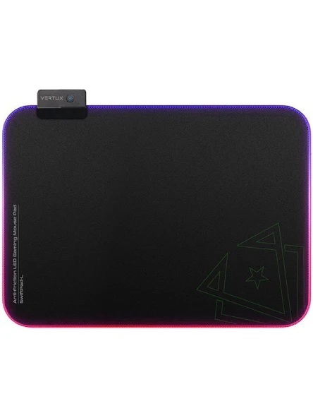 Vertux Swiftpad-L Game Immersion Pürüzsüz Kaydırma Rgb LED Mouse Pad Siyah-AMBALAJ HASARLI SIFIR ÜRÜN ürün görseli 1