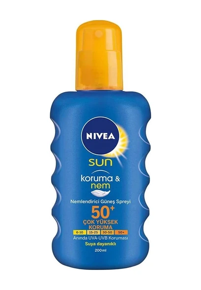 Nivea Koruma & Nem Nemlendirici Güneş Spreyi SPF50+ 200 ML ürün görseli 1
