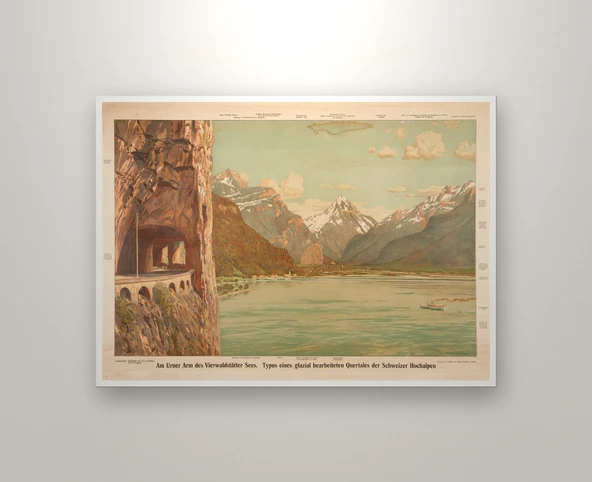 Lake Lucerne Manzara Posteri - Michael Zeno Diemer 1911 Poster (Çerçevesiz) ürün görseli 1
