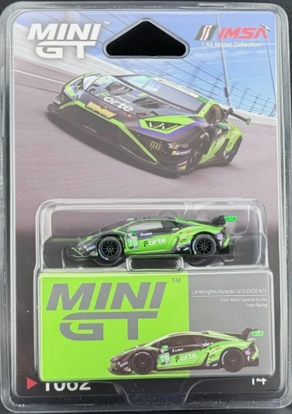 Mini GT Lamborghini Huracán GT3 EVO2 #78 Forte Racing 2024 IMSA Daytona 24 Hrs BL 1062 ürün görseli 1