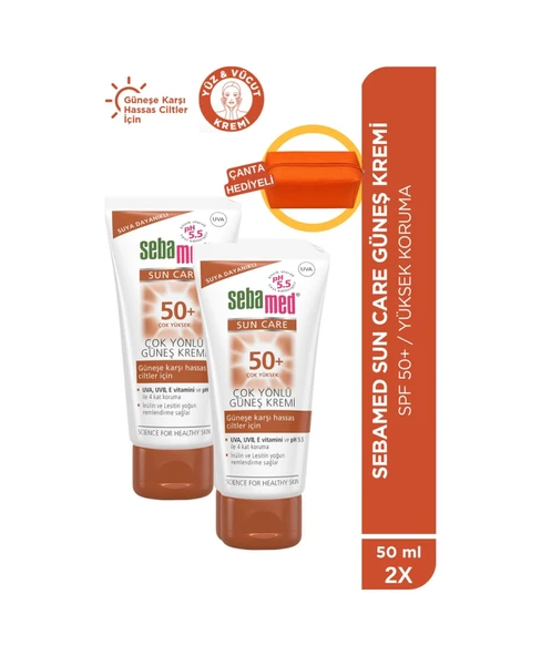 Sebamed Sun Care 2 x 50 ML + Makyaj Çantası ürün görseli 1
