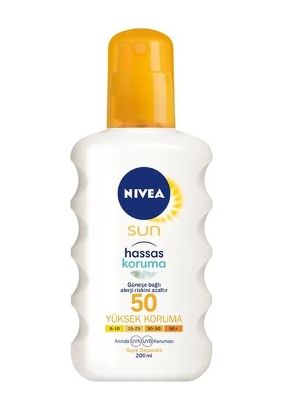 Nivea Sun Hassas Koruma Güneş Spreyi SPF50 200 ML ürün görseli 1
