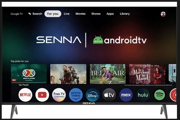 Senna 32WF7500H 32" 82 Ekran Uydu Alıcılı Hd Frameless Whale Os Androıd 10 LED Tv ürün görseli 1
