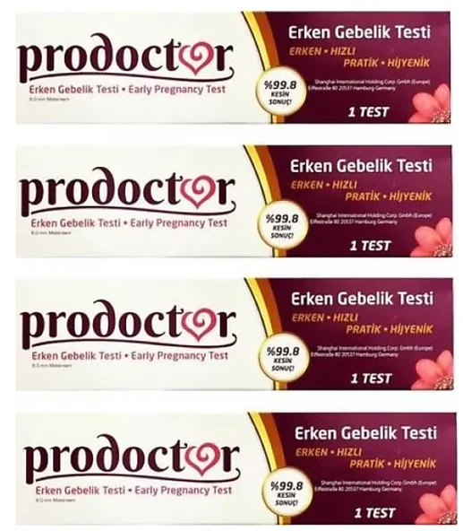 Prodoctor Pratik Erken Gebelik Testi 4 Adet ürün görseli 1