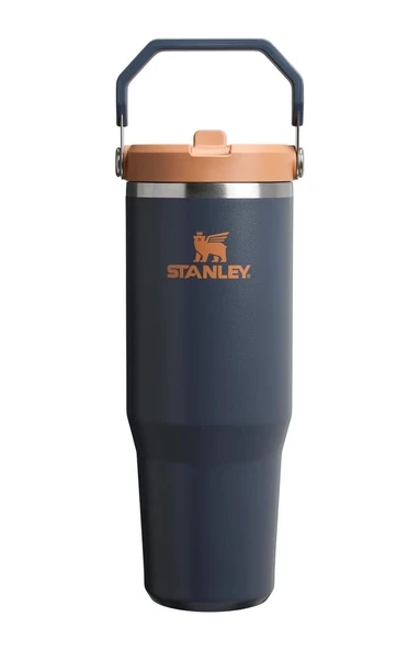 Stanley The Iceflow Flip Straw 0.89 L Pipetli Termos Bardak Lacivert ürün görseli 1
