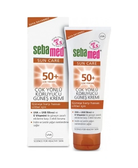 Sebamed Sun Care UVA / UVB Filtresi ve E Vitamini Üçlü Yüksek Koruma Çok Yönlü Güneş Kremi 50 SPF 75 ML ürün görseli 1