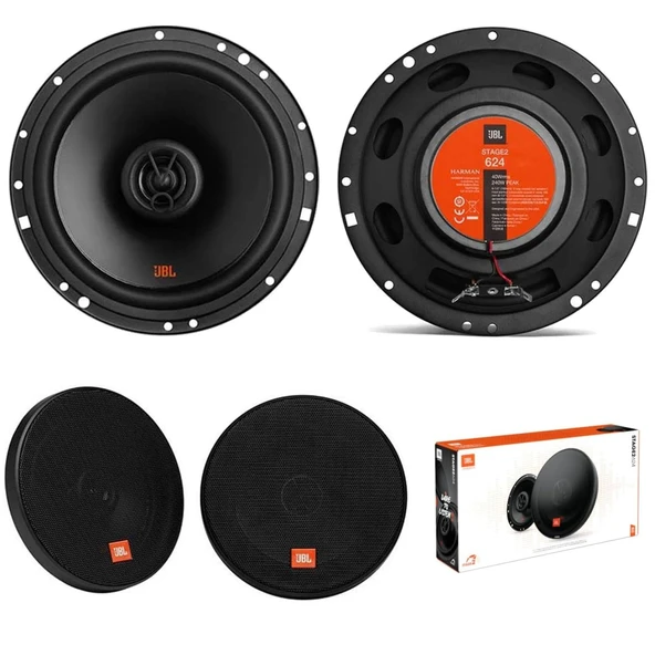 JBL STAGE2 624 Koaksiyel Hoparlör 16cm Tweeterli 2 Yollu 240 Watt 2 Adet ürün görseli 1