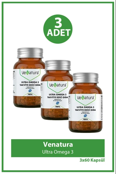 VeNatura Ultra Omega-3 60 Kapsül 3 Adet ürün görseli 1