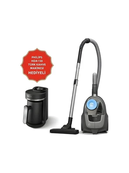 Philips BXA0058/00 XB2142/10 Toz Torbasız Süpürge + HDA150/161 Türk Kahve Makinesi Set ürün görseli 1