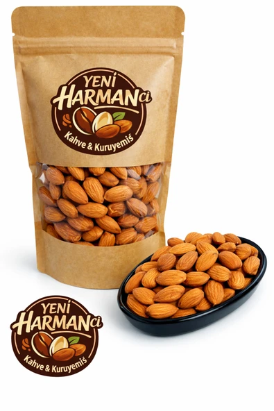 Yeni Harmancı Badem İçi Çiğ İri Taneli 1 Kg ürün görseli 1
