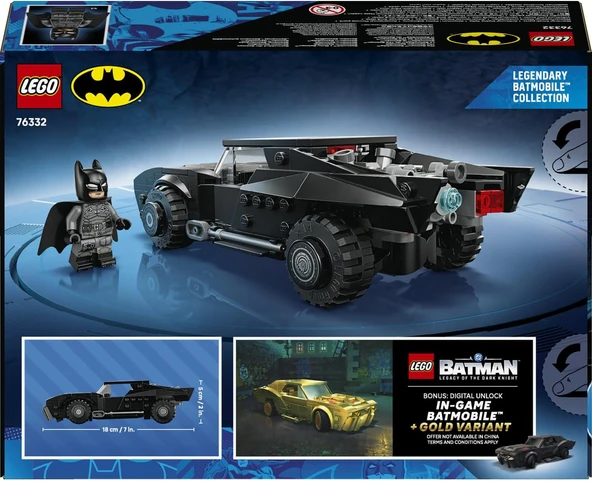 Lego 76332 DC Batman Batmobile - Resim 3