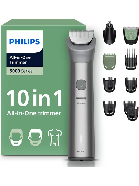 Philips  MG5922/15  5000 Serisi 10in1, Erkek Bakım Seti, Yüz/Saç/Vücut Tıraş Makinesi, Islak /Kuru Kullanım, ürün görseli 1