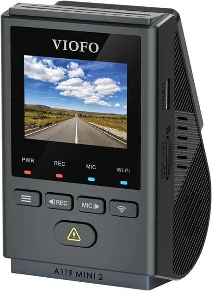 Viofo A119 Mini-2 HDR 2K 60FPS 5GHz WiFi ve GPS'li Araç Kamerası ürün görseli 1