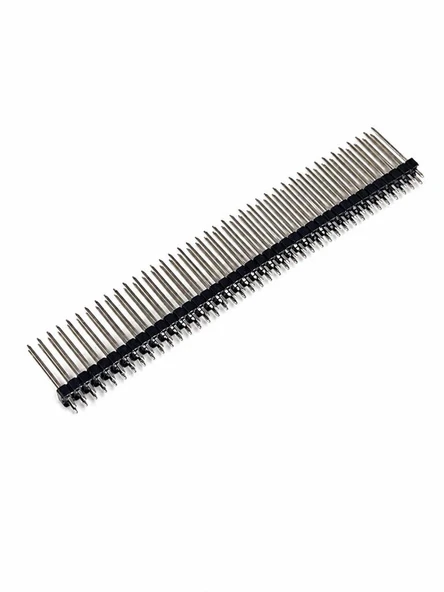 Pin Header Erkek 40 lı 180° 2 Sıra Konnektör  2x40s (( Bacak Boyu 19mm )) ürün görseli 1