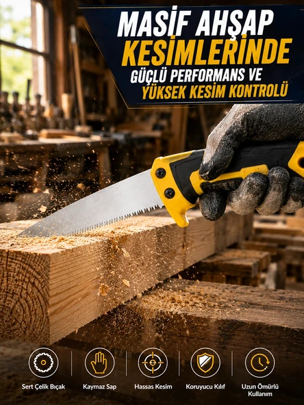 270 mm Düz Bıçaklı Bahçe Budama Testeresi Kılıflı ürün görseli 1