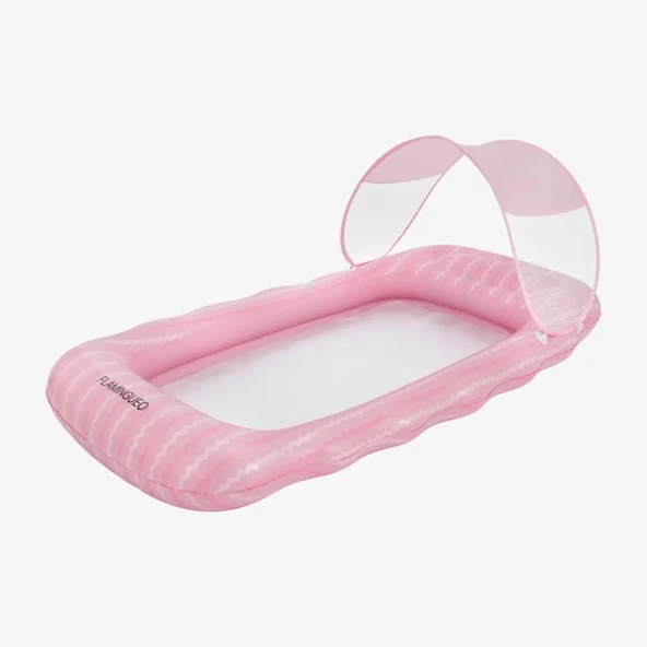 Flamingueo Tenteli Fileli Havuz Yatağı Belmondo Pink ürün görseli 1