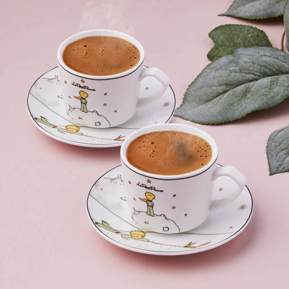Karaca Küçük Prens 2 Kişilik Kahve Fincan Takımı 80 ml ürün görseli 1