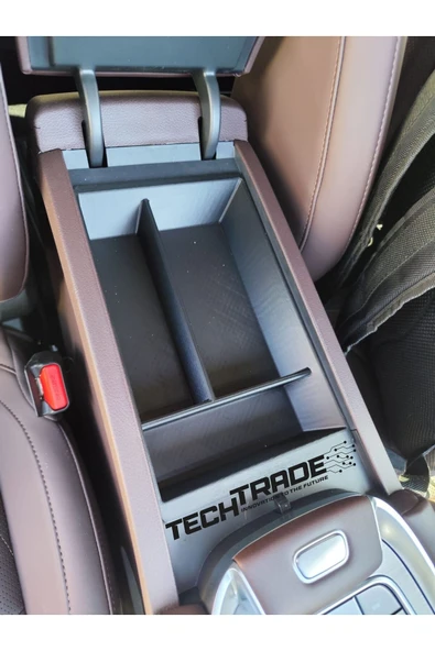Chery Tiggo 7 Prestige ve Tiggo 7 Pro Max (2026) Kolçak Organizer-3 Bölmeli Siyah ürün görseli 1