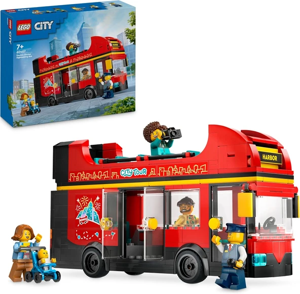 Lego 60407 City Kırmızı İki Katlı Gezi Otobüsü ürün görseli 1