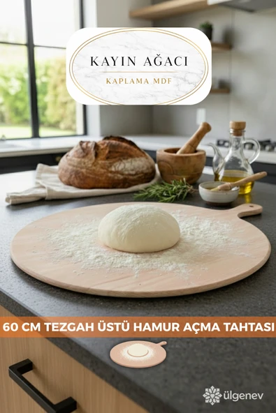 60 Cm Hamur, Yufka Açmaya Uygun Bazlama Tahtası, Sofrası ürün görseli 1
