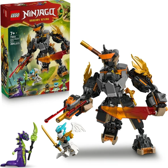 Lego 71854 Ninjago Cole'un Görev Robotu ve Ejderha Zane ürün görseli 1
