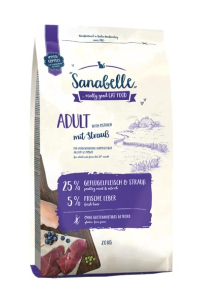 Sanabella Deve Kuşu Etli Yetişkin Kedi Maması 2 Kg ürün görseli 1