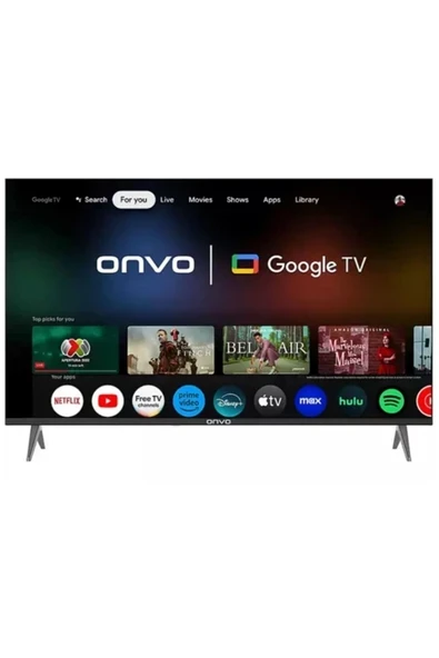 Onvo 75OVF9000UQ Ultra HD 75" 190 Ekran Uydu Alıcılı Google Smart QLED TV ürün görseli 1